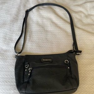 Rosetti adjustable strap, black, shoulder bag